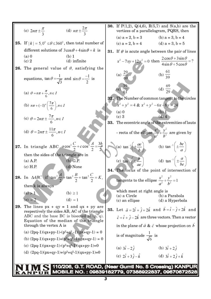 nimcet 2021 03