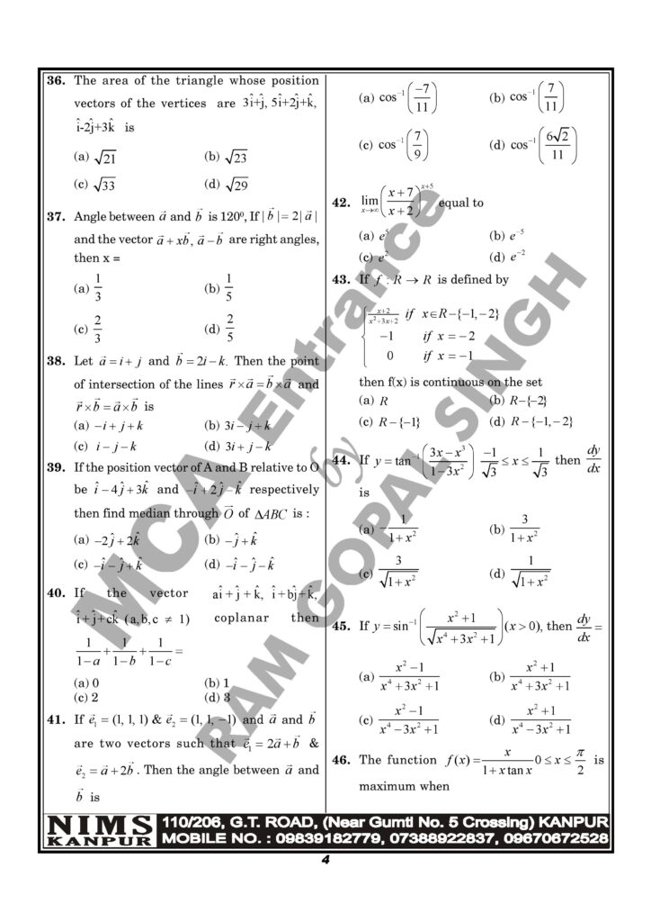 nimcet 2021 04
