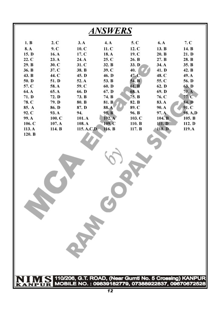 nimcet 2023 11