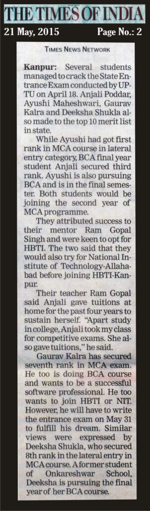 times of india (21 may)